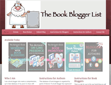 Tablet Screenshot of bookbloggerlist.com